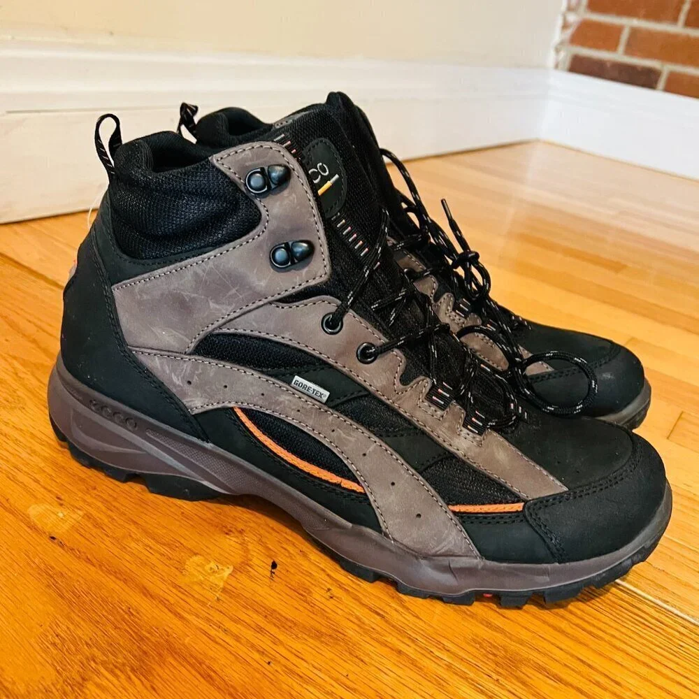 New ECCO Gore-tex Black/Gray Men’s Boots EU 47 US 13-13.5